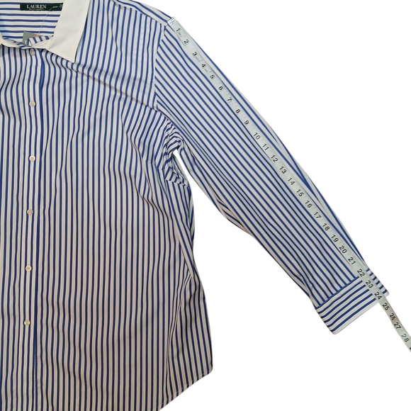 Lauren Ralph Lauren Striped Button Down Shirt NWT - Picture 9 of 9